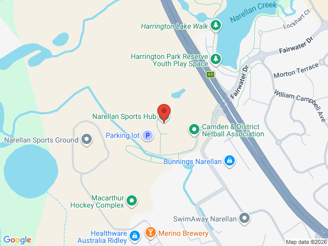 Map showing event location